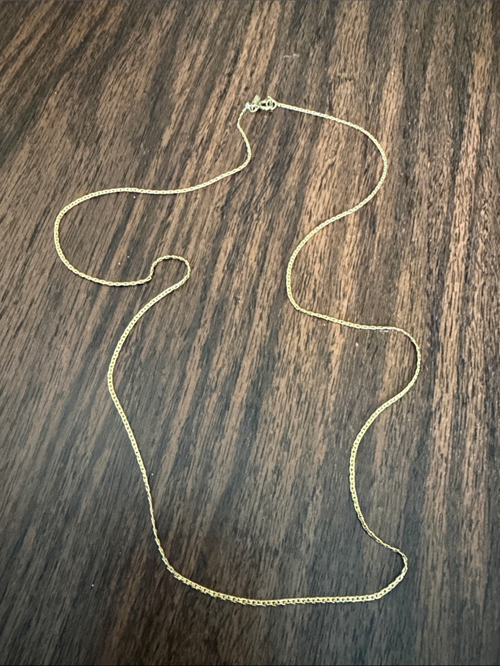 Monet vintage Gold-Tone Fine Chain Necklace - Slim Box Link
